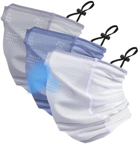 6 Pcs Cooling Neck Gaiter for Men Women Summer Breathable Face Mask