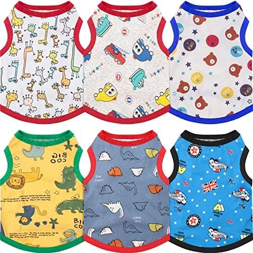 6 Pcs Cute Dog Shirts