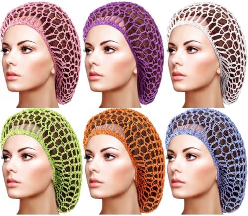 6 Pcs Hair Net Snoods for Women