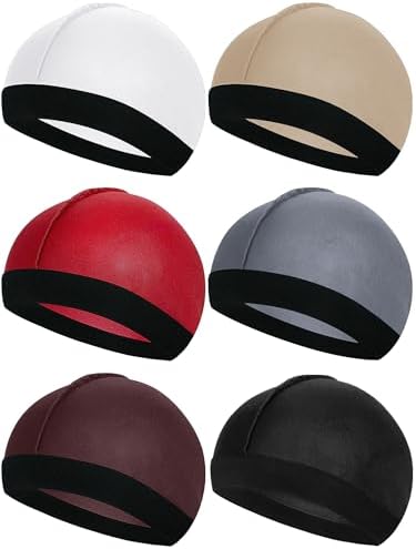 6 Pcs Kids Satin Wave Caps