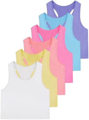 6 Pieces Girls Dance Tank Top