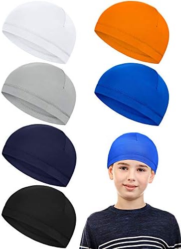 6pcs Kid Skull Cap Helmet Liner Teen Multicolor L