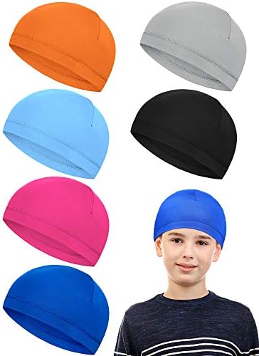 6pcs Kid Skull Cap Helmet Liner Teen