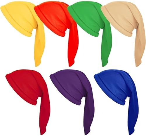 7 Pcs Dwarf Hats for Halloween Costume Cosplay Party