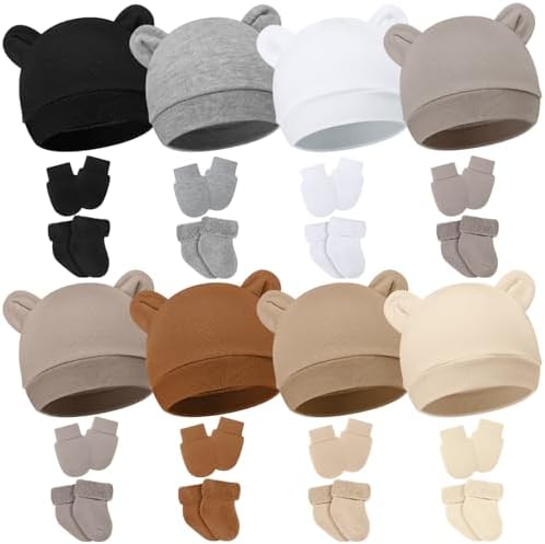 8 Pack Preemie Hats