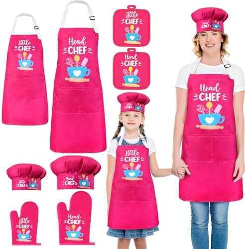 8 Pcs Adults Kids Matching Kitchen Set