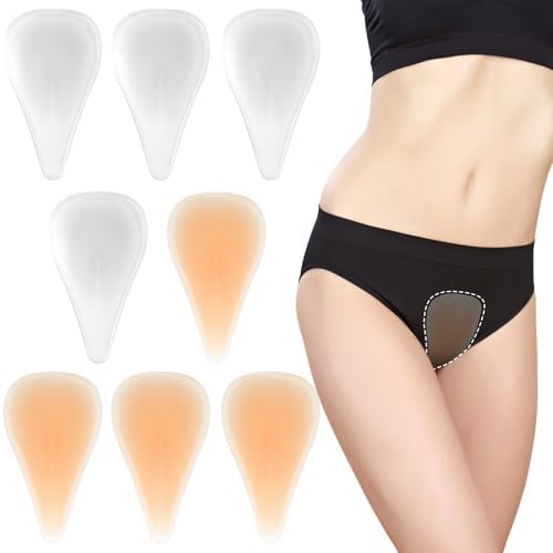 8 Pcs Camel Concealer Toe for Women Clear and Skin Color