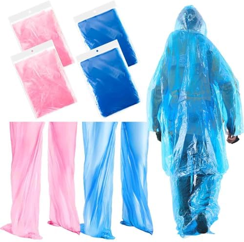 8 Sets Disposable Rain Suit for Adults