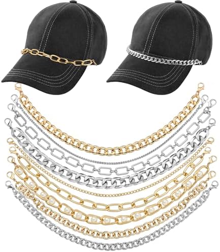 9 Pcs Trucker Hat Chains Trucker Hat Charms Women Man