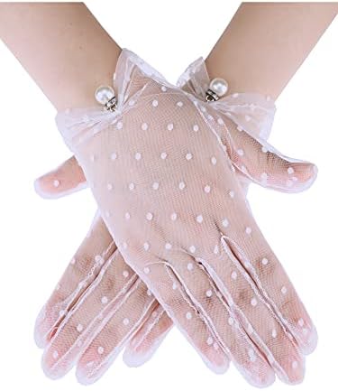 Black Long Lace Gloves Elegant Tea Party Gloves Bridal Lace Gloves for