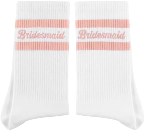 Bridesmaid Socks Women Cotton Crew Wedding Party Gift