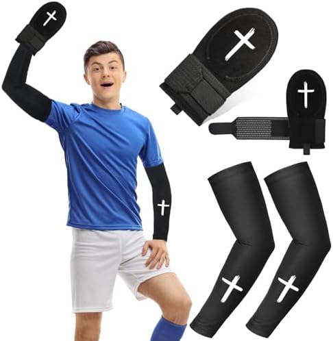 Christian Sliding Mitt and Cross Arm Sleeve Sets Baseball Sport Set