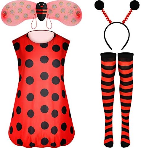 Halloween Ladybug Costume for Women Adult Cosplay Accessories