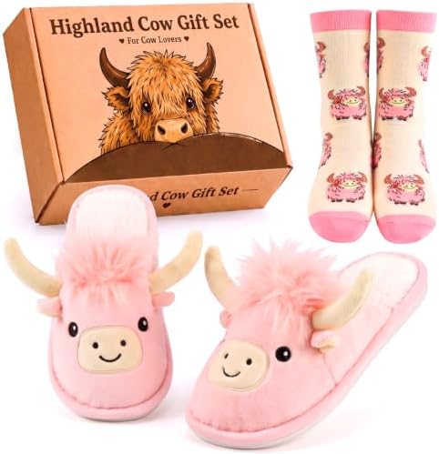 Highland Cow Gifts for Women Set UK 7-8