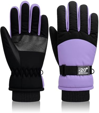 Kids Waterproof Winter Snow Ski Gloves