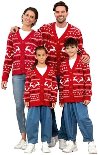 Matching Christmas Cardigan Sweater