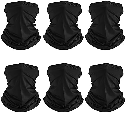 Neck Gaiter Cooling Face Bandana Mask for Men Black