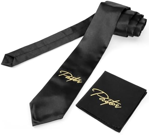 Pastor Tie Pocket Square Set for Men