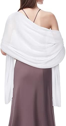 Shawl and Wrap for Evening Dresses Sheer Chiffon Bridal Scarf