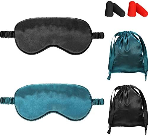 Silk Satin Sleep Mask with Ear Plugs