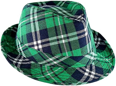 St. Patrick's Day Plaid Beret Hat
