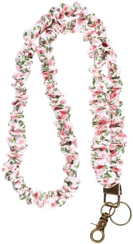 Teacher Scrunchie Lanyards for ID Badges Keys Cute Neck Stretchy