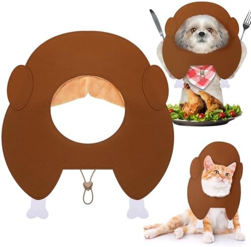 Thanksgiving Turkey Hat for Dog and Cat Funny Felt Pet Turkey Costume