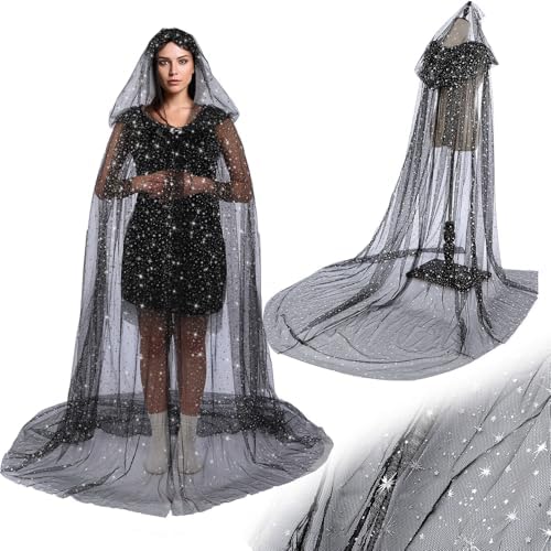 Witch Costume Cape Hooded