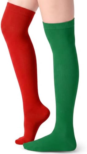 Women's Striped Thigh High Socks