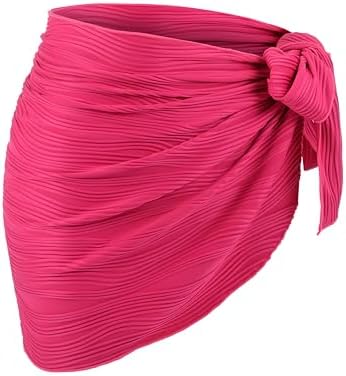 Women Sarong Coverups Beach Skirt Triangle Shawl Wraps Short Bikini