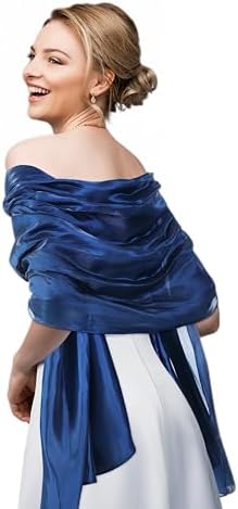 Women Scarf Shawl and Wrap for Evening Dress Halloween Dark Blue