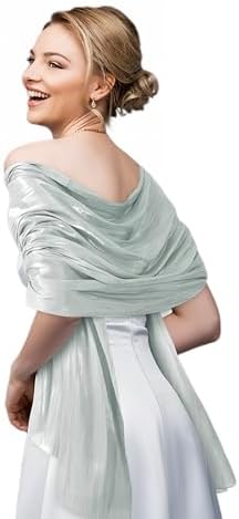 Women Scarf Shawl and Wrap for Evening Dress Halloween Light Green