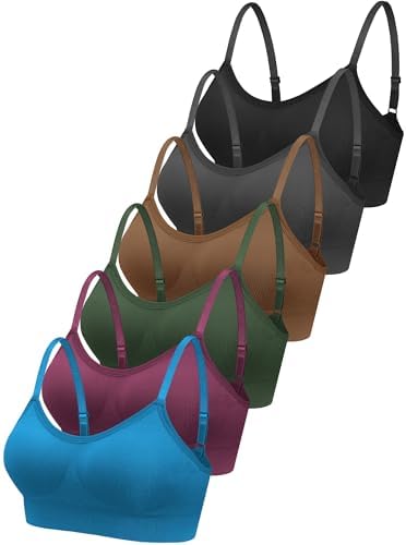 Women Wireless Bralette No Underwire Padded Bra S Stylish Colors 6